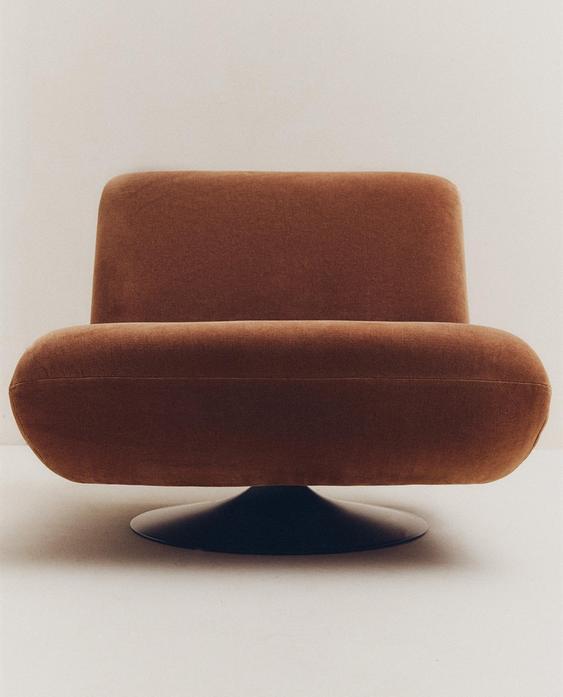FAUTEUIL PIVOTANT VELOURS