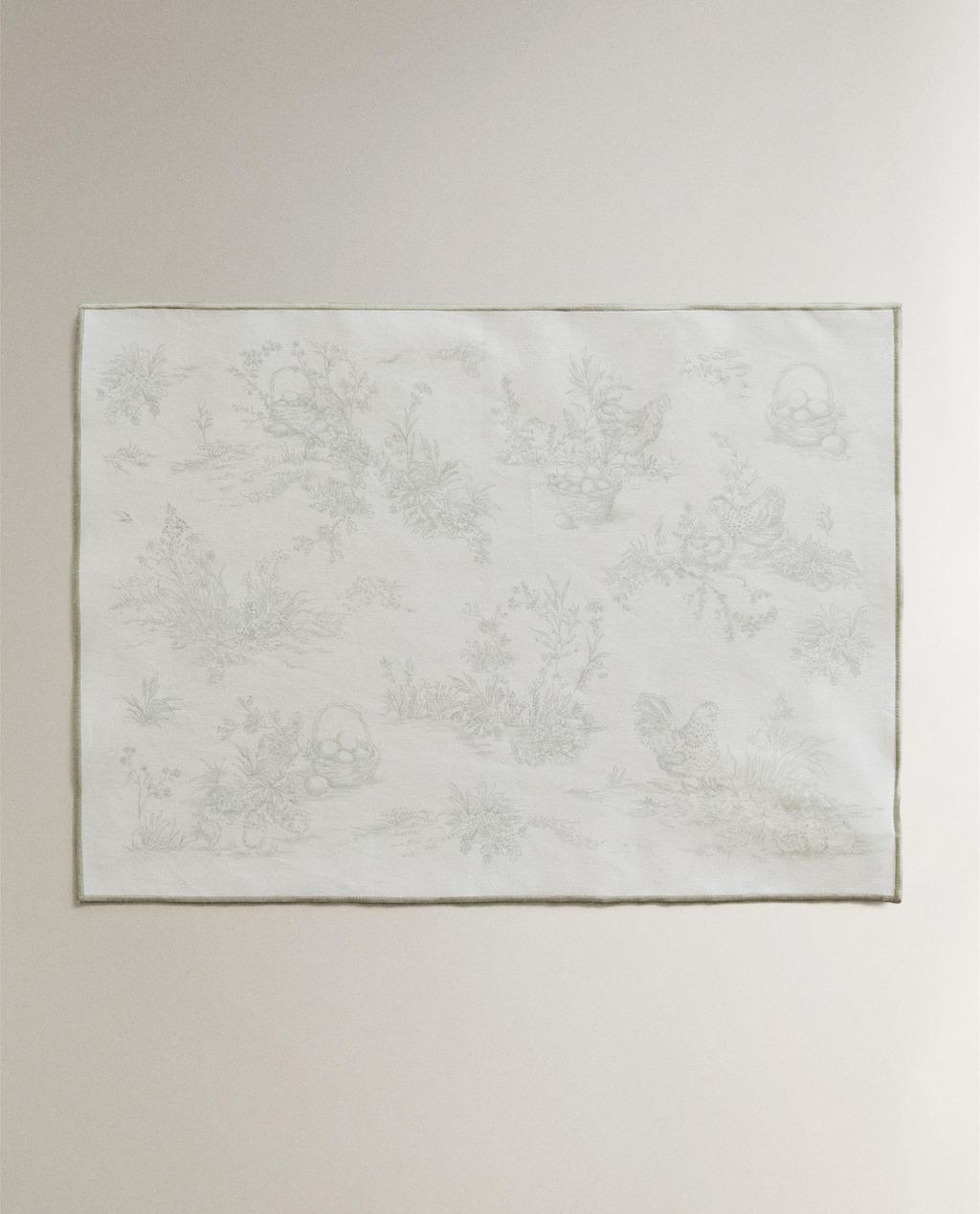 СЕРВЕТКА ПІД ПОСУД ІЗ ПОЛІМЕРНИМ ПОКРИТТЯМ І ПРИНТОМ ТУАЛЬ ДЕ ЖУЇ