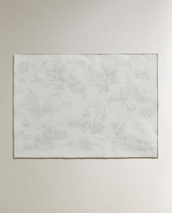 СЕРВЕТКА ПІД ПОСУД ІЗ ПОЛІМЕРНИМ ПОКРИТТЯМ І ПРИНТОМ ТУАЛЬ ДЕ ЖУЇ СЕРВЕТКА ПІД ПОСУД ІЗ ПОЛІМЕРНИМ ПОКРИТТЯМ І ПРИНТОМ ТУАЛЬ ДЕ ЖУЇ