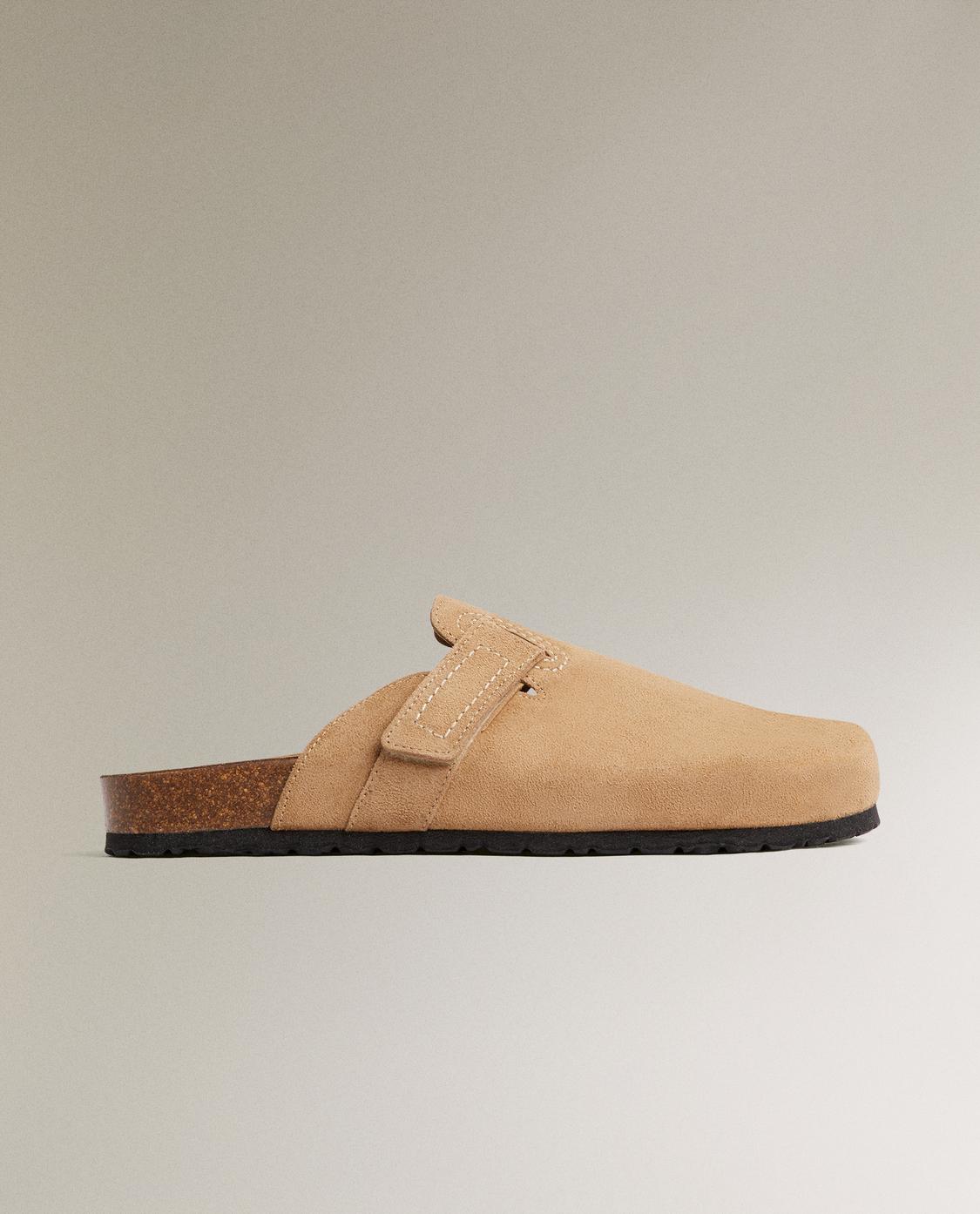 トップステッチ レザー クロッグサンダル | Zara Home 日本/Japan