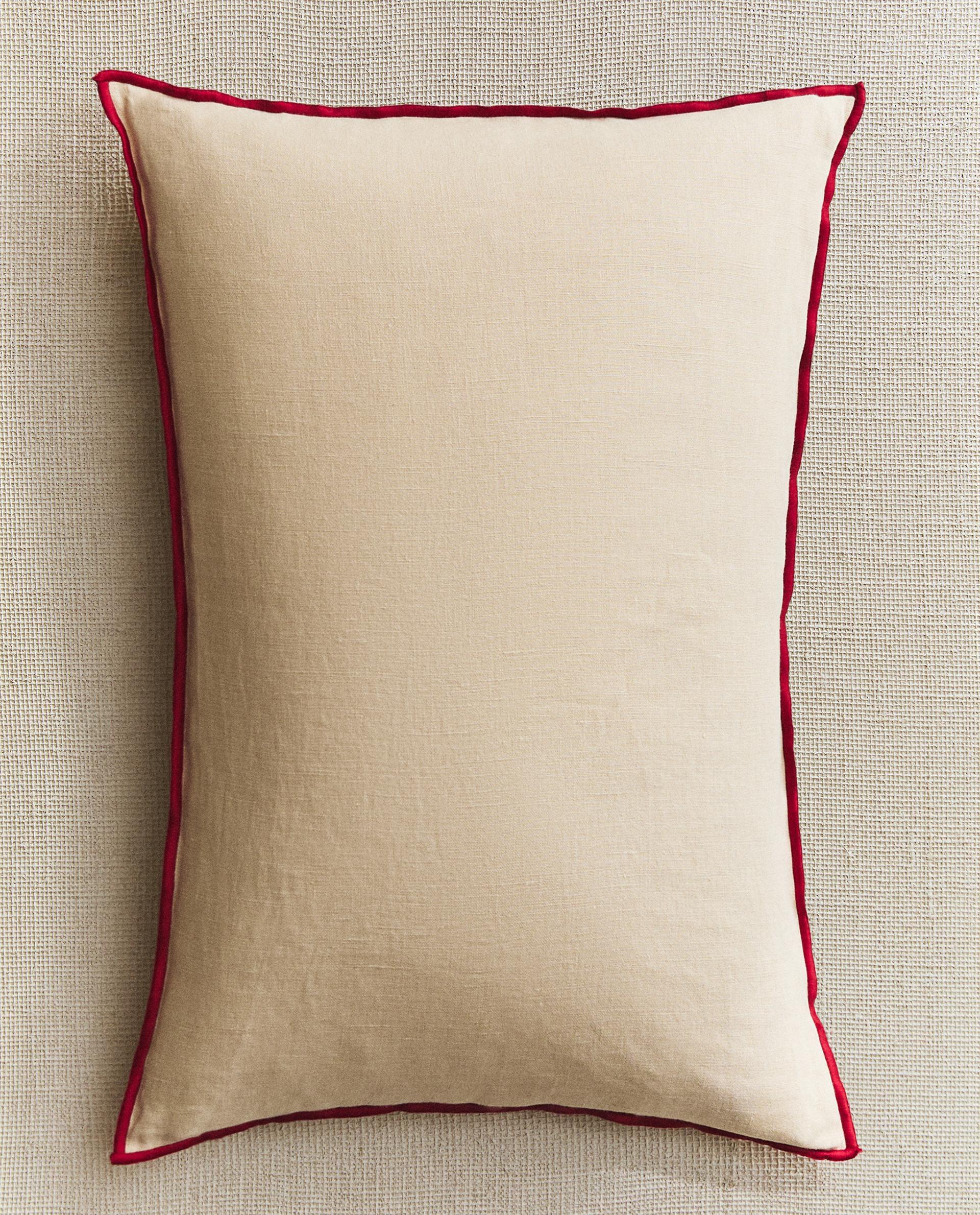 クッションカバー ZARAHOME  Cushion Cover オーバーロック クッションカバー | Zara Home 日本/Japan
