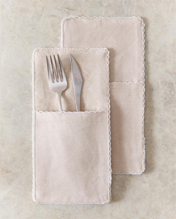 PACK OF COTTON CUTLERY TRAYS (PACK OF 2)