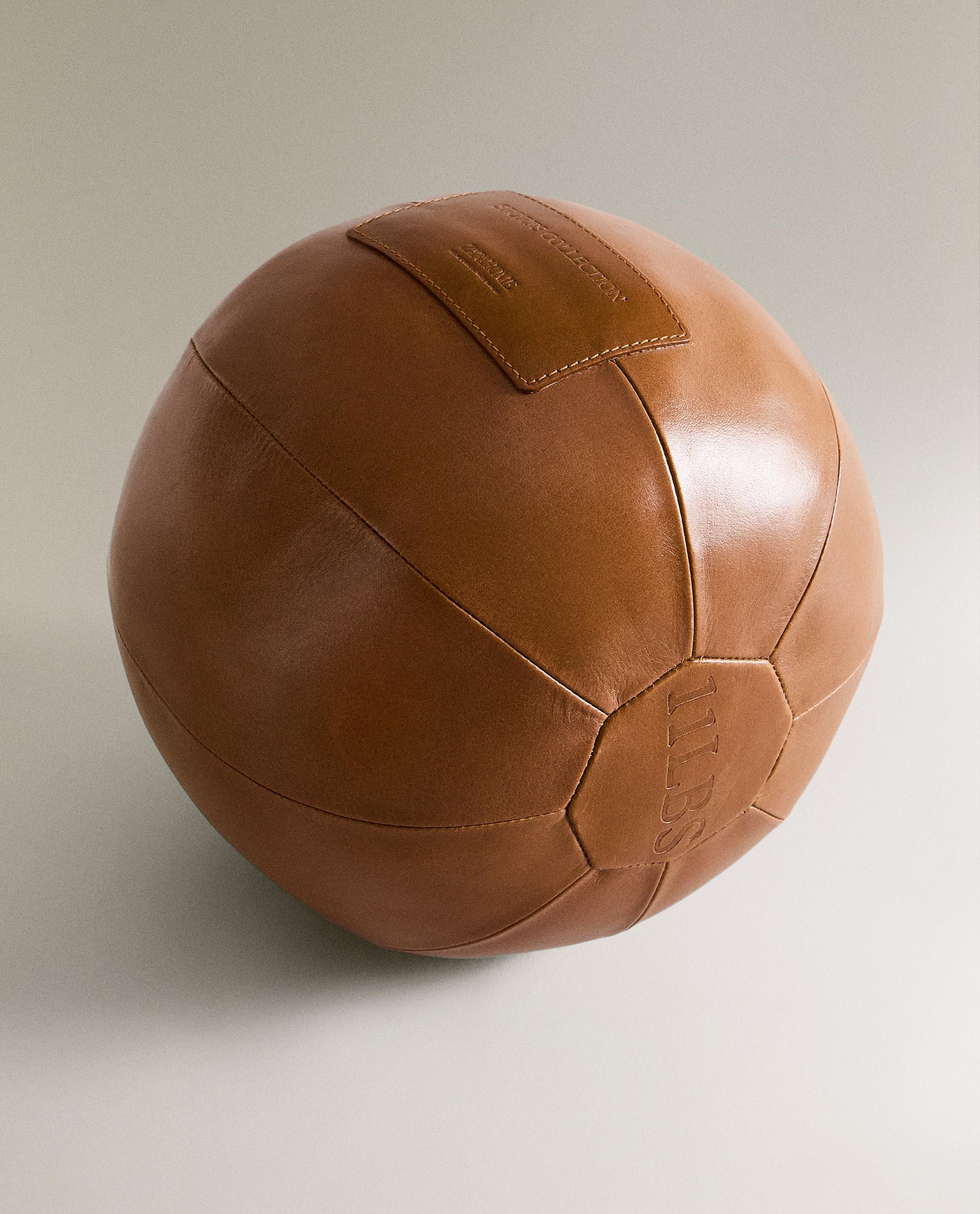 LEATHER EXERCISE MEDICINE BALL product thumbnail 4
