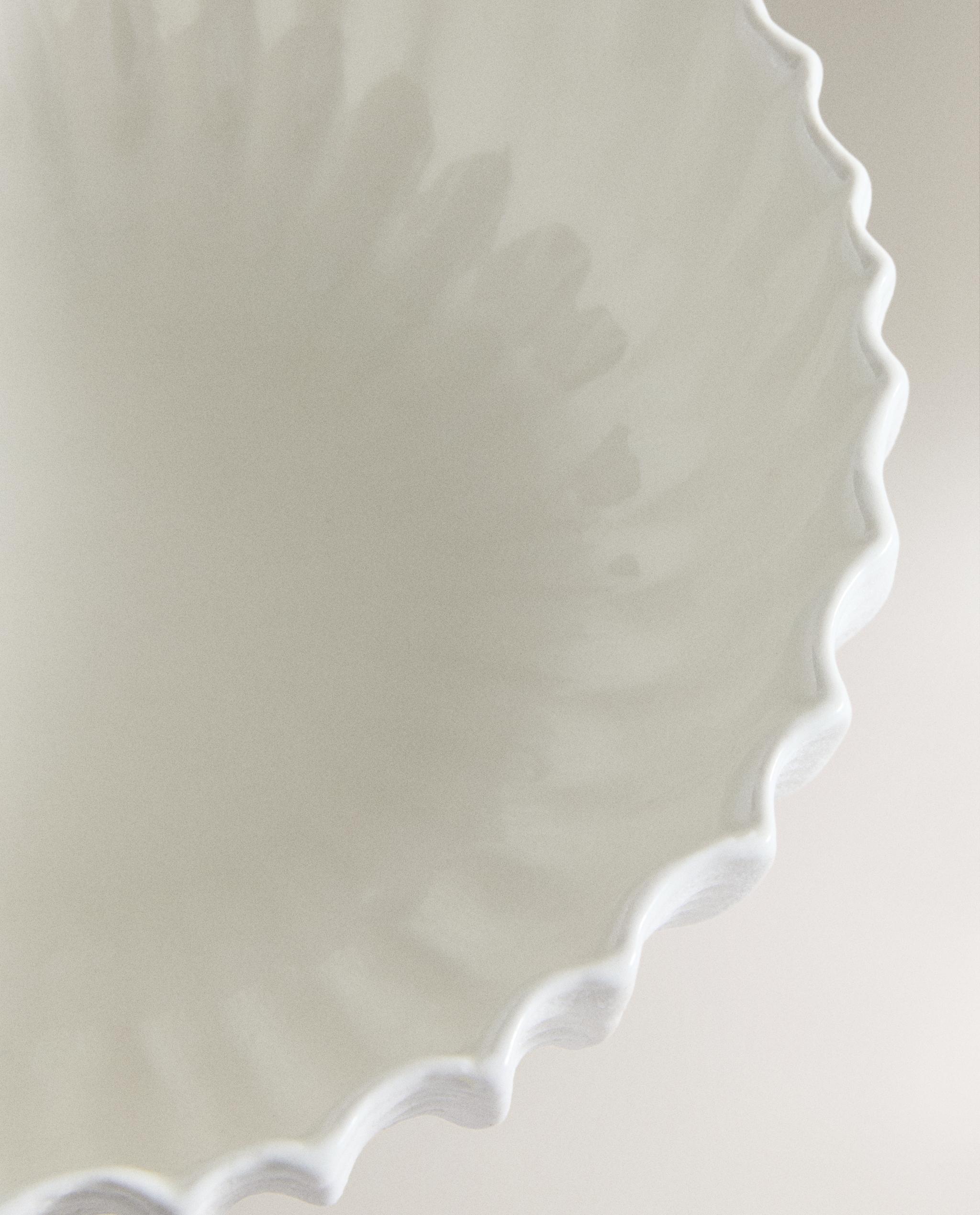 STONEWARE SALAD BOWL WITH RAISED DESIGN product thumbnail 6