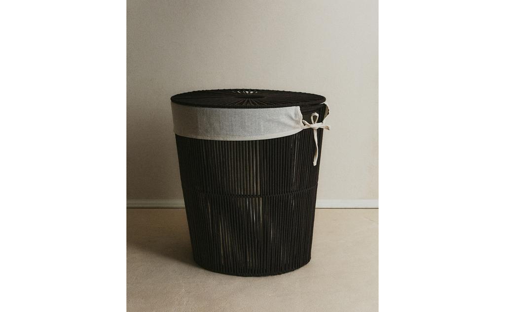 FABRIC-LINED LAUNDRY BASKET FABRIC-LINED LAUNDRY BASKET