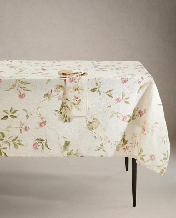 FLORAL JACQUARD TABLECLOTH FLORAL JACQUARD TABLECLOTH
