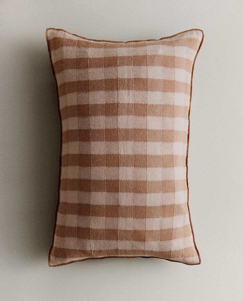 GINGHAM CUSHION COVER