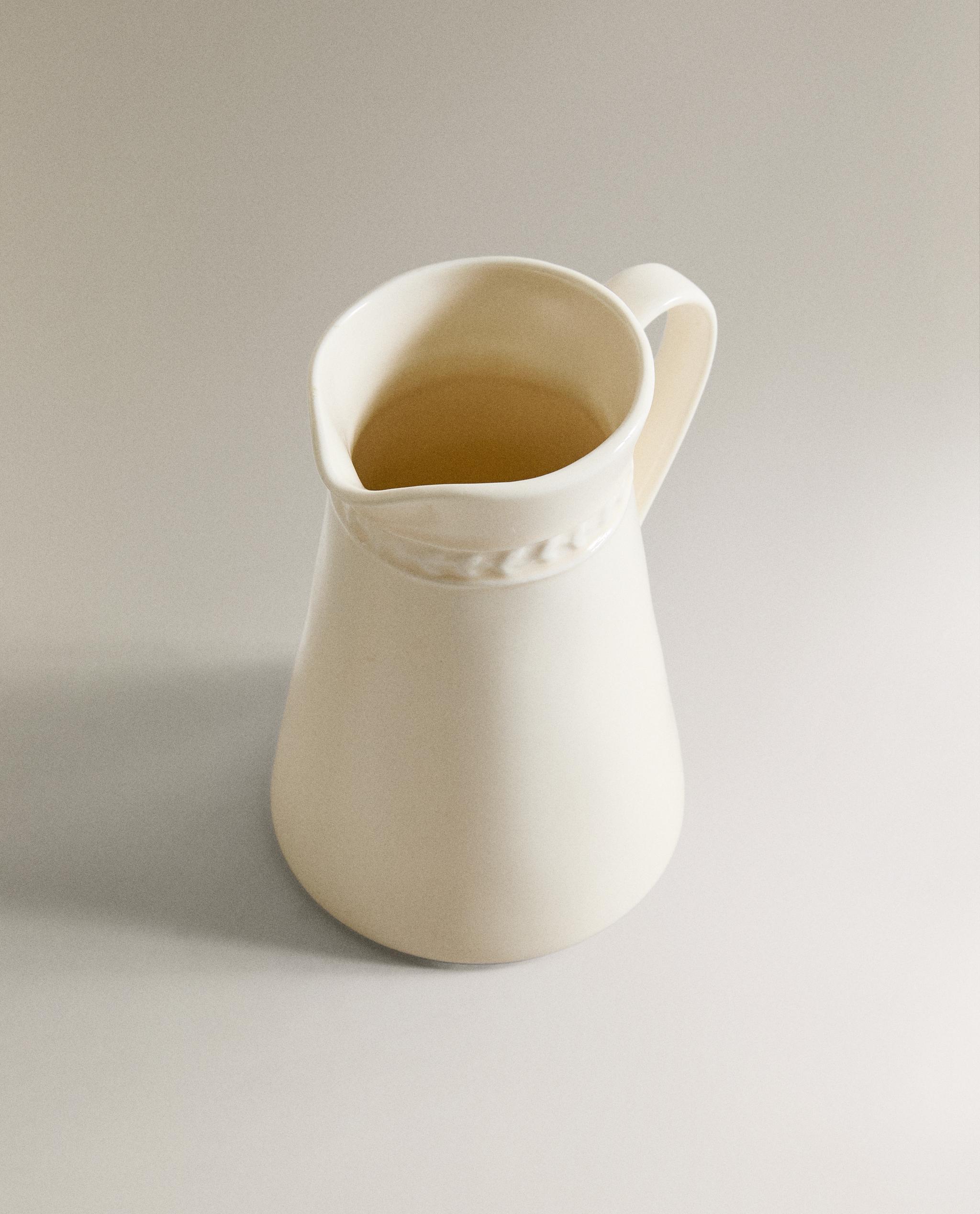 レリーフ ストーンウェア ミルクピッチャー | Zara Home 日本/Japan