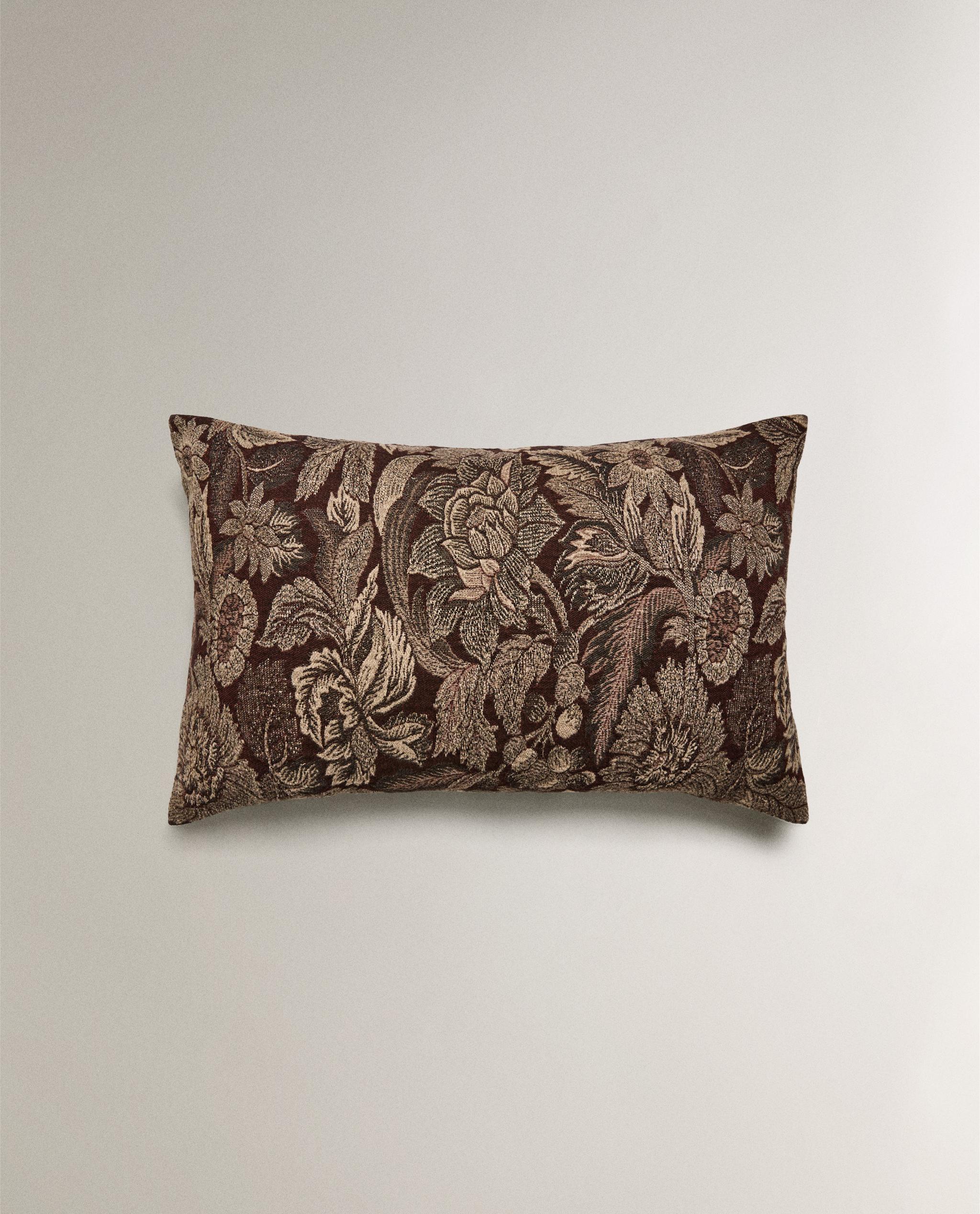 ジャカード フラワー クッションカバー | Zara Home 日本/Japan