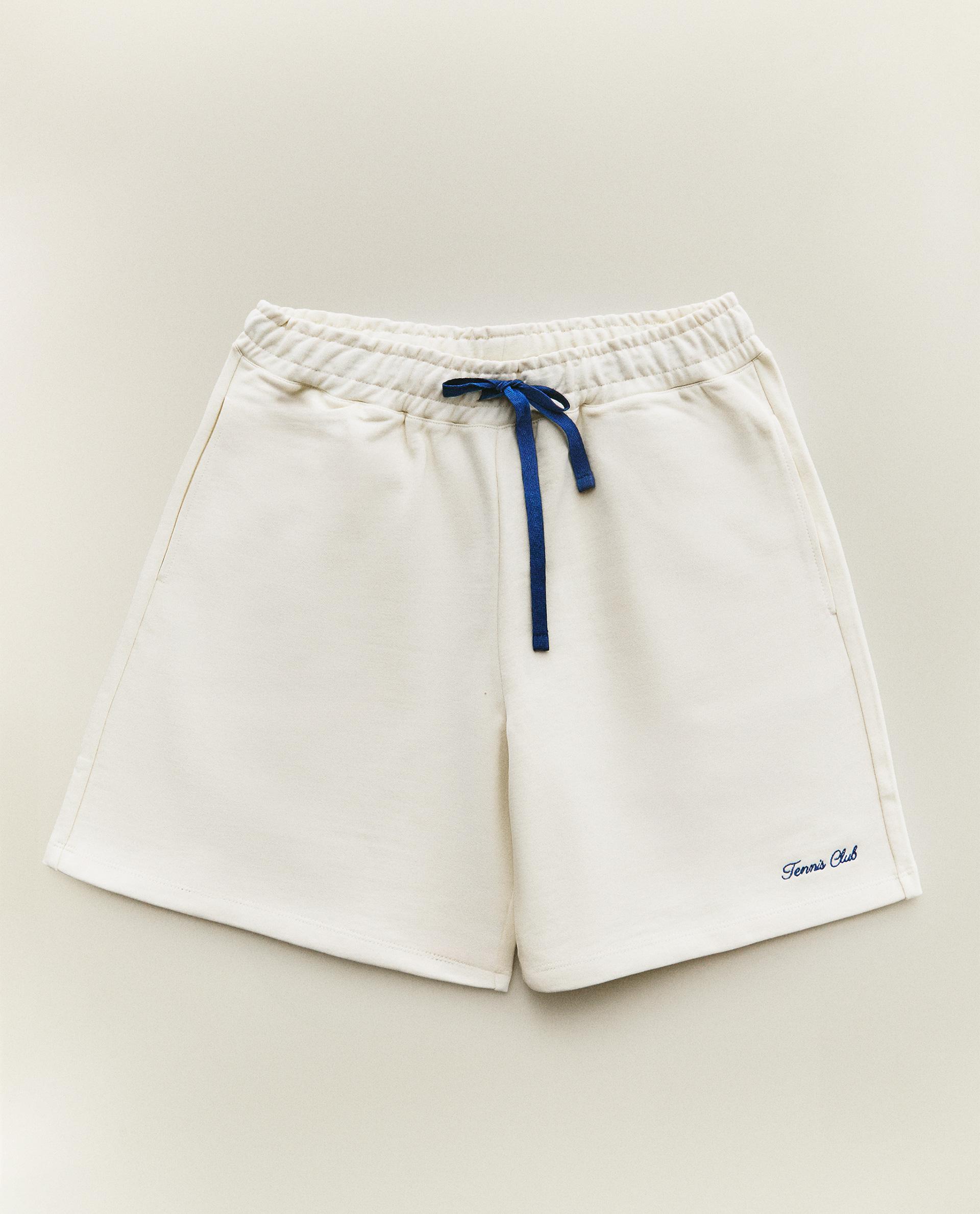 【COSYHARU】Face two-tuck half-banding string shorts Blue Drawstring Chino Shorts - TK Maxx UK