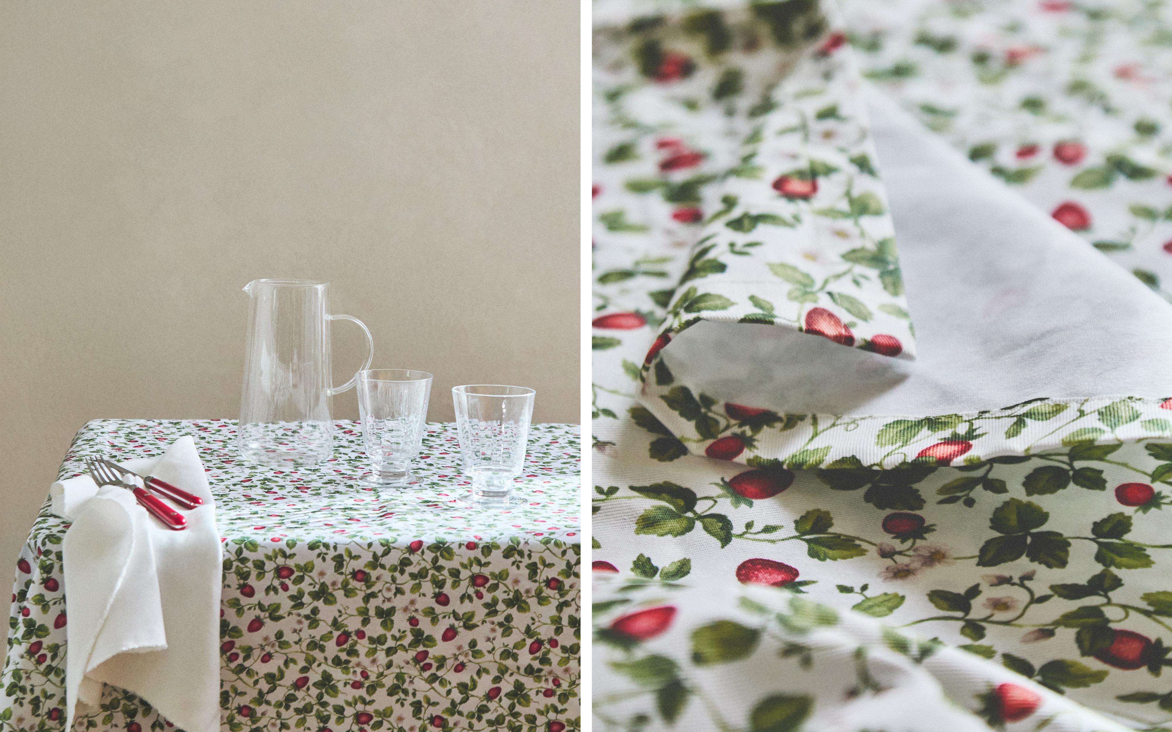 RESIN-COATED STRAWBERRY COTTON TABLECLOTH product thumbnail 9