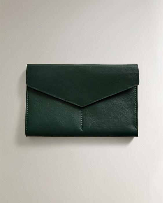 LEATHER CABLE ORGANISER WALLET