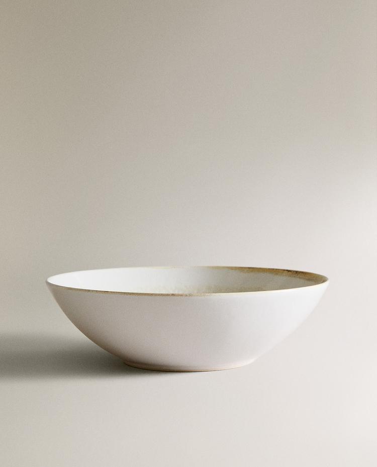 STONEWARE SALAD BOWL