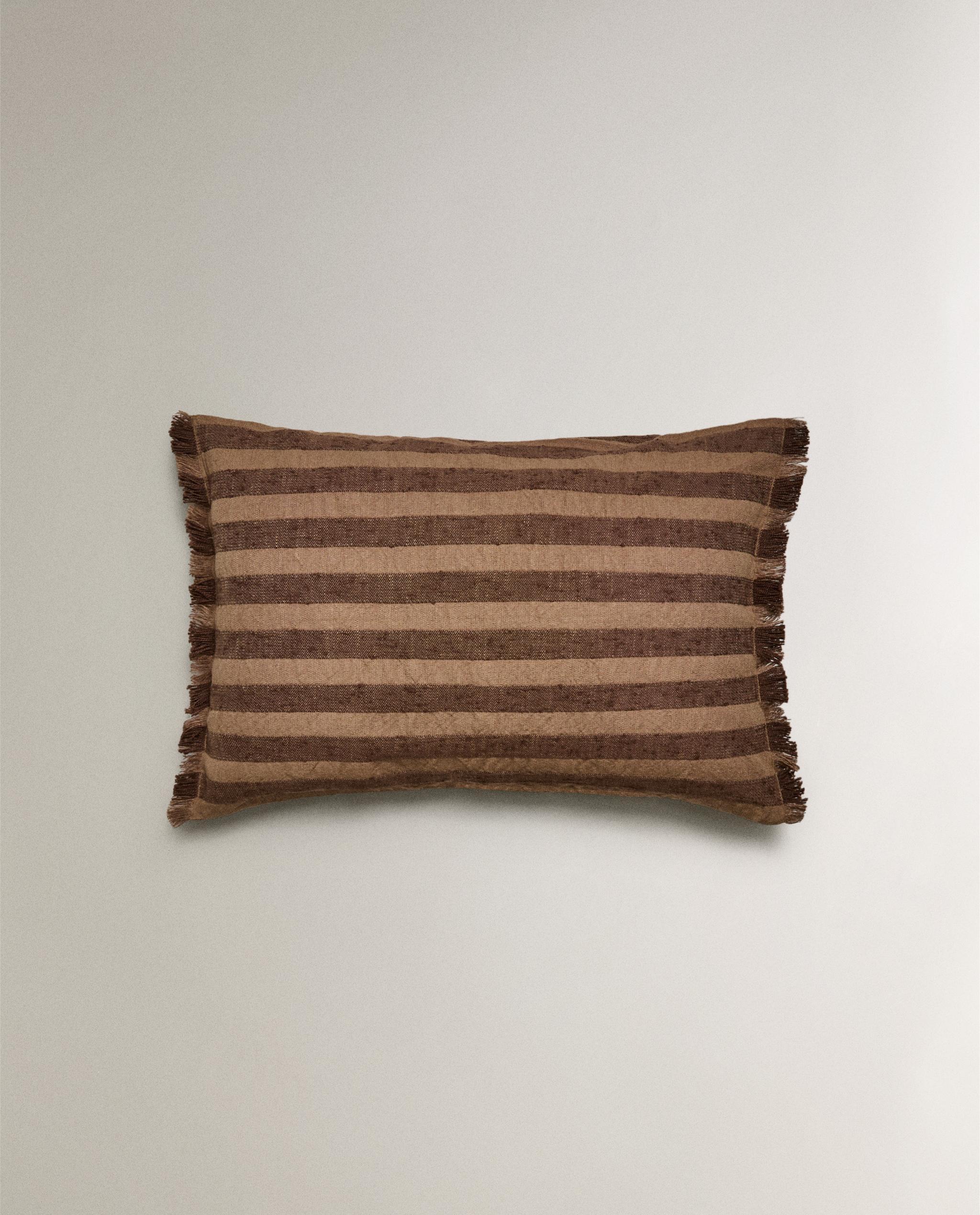 Federe Cuscino Oxford In Cotone Biologico Marrone - 400 Fili Confezione Da 2 Morbide 611871 Federe Cuscino Oxford In Cotone Biologico Marrone - 400 Fili Confezione Da 2 Morbide 611871