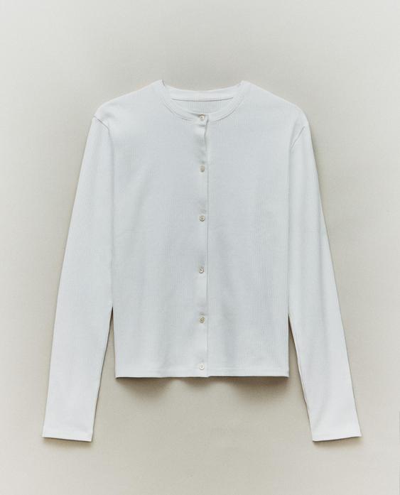 T-SHIRT MANCHES LONGUES BOUTONS