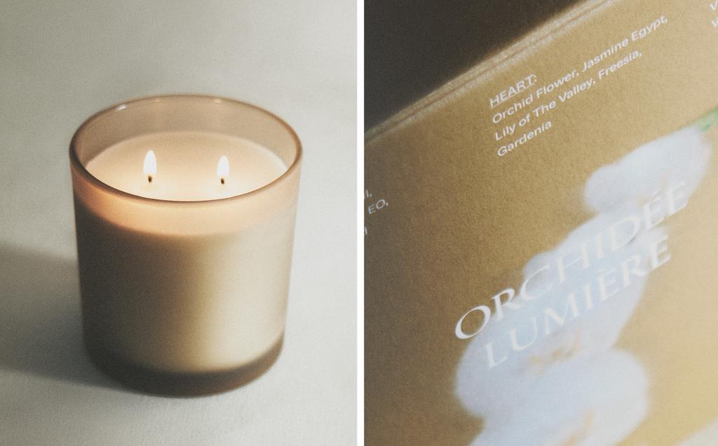 (350 G) ORCHIDÉE LUMIÈRE SCENTED CANDLE