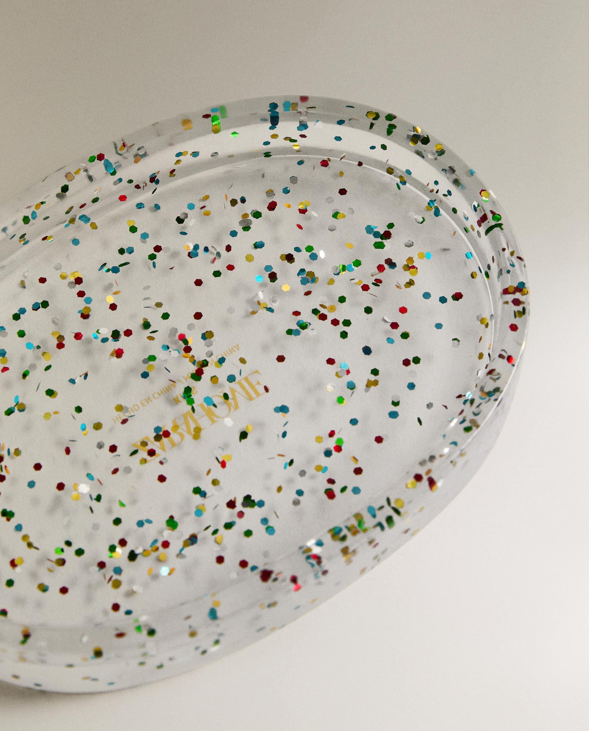 GLITTER RESIN BATHROOM SOAP DISH product thumbnail 4