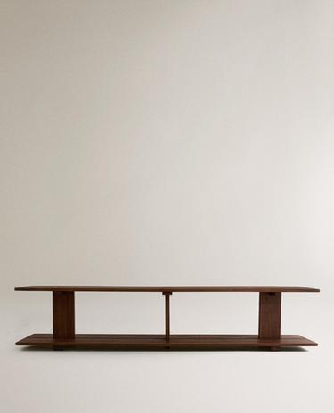 ELM WOOD SHELF WITH TWO SHELVES