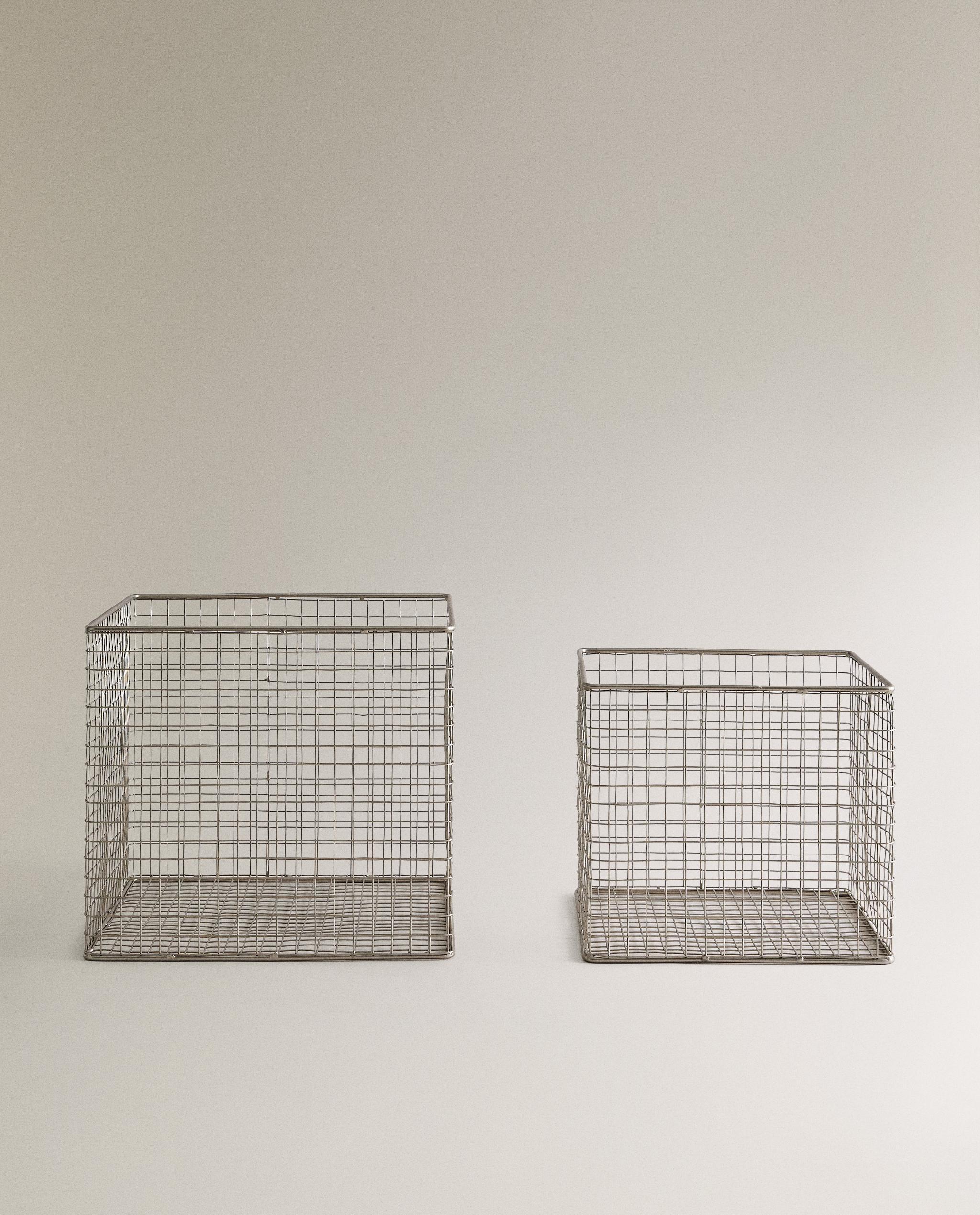 ZARA  メッシュデザインバスケット2個セット※単品も可能 ZARA HOME メッシュデザインバスケット2個セット※単品も可能
