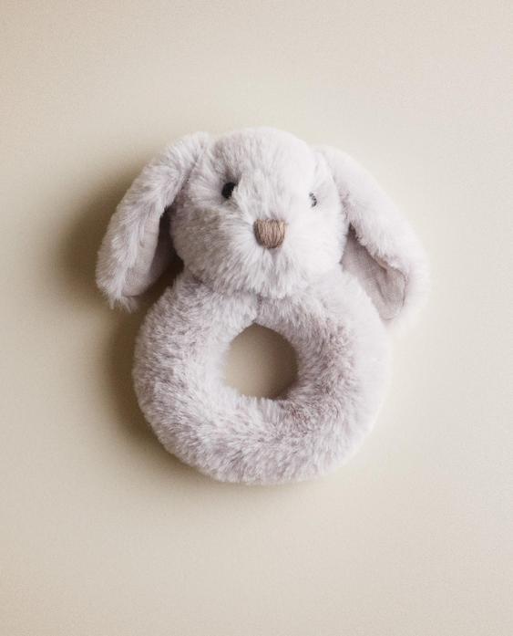 PELUCHE BÉBÉ HOCHET LAPIN