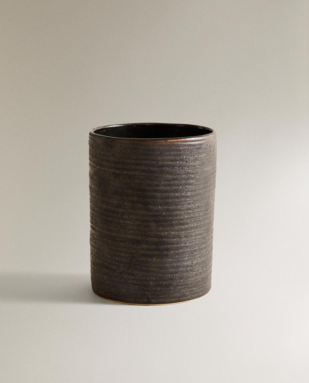 ブラックセラミック 歯ブラシスタンド