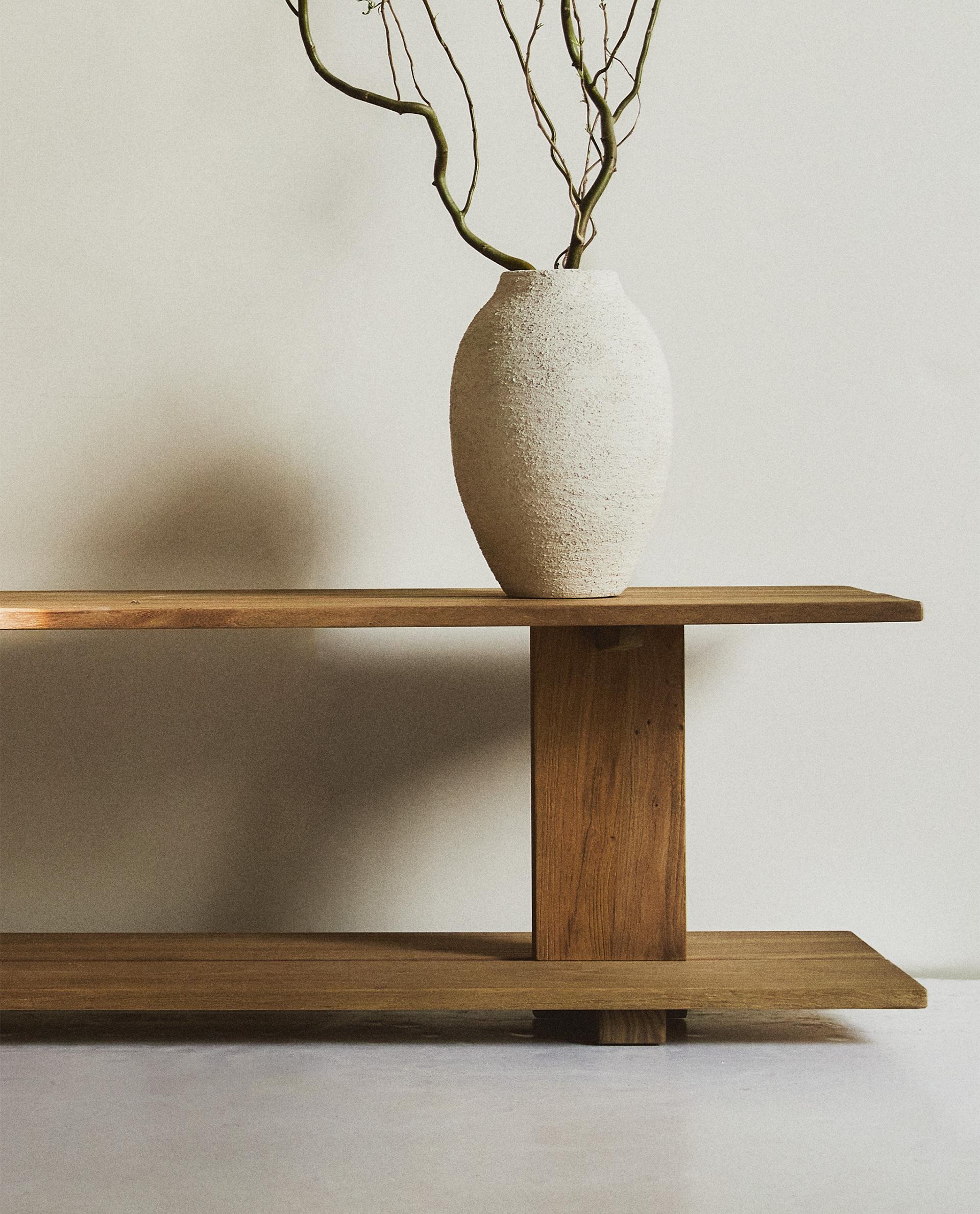 REGAL AUS ULMENHOLZ MIT ZWEI BÖDEN | Zara Home Österreich REGAL AUS ULMENHOLZ MIT ZWEI BÖDEN | Zara Home Österreich