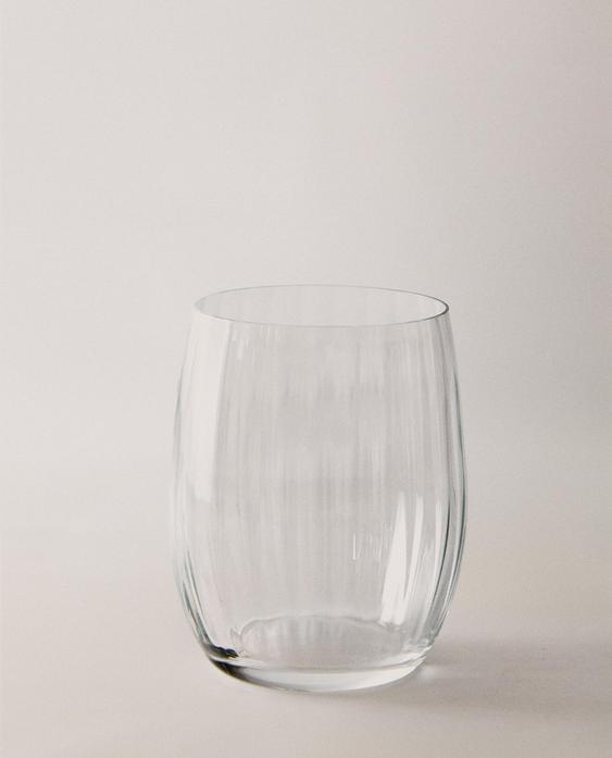 BOHEMIA CRYSTAL TUMBLER WITH LINES