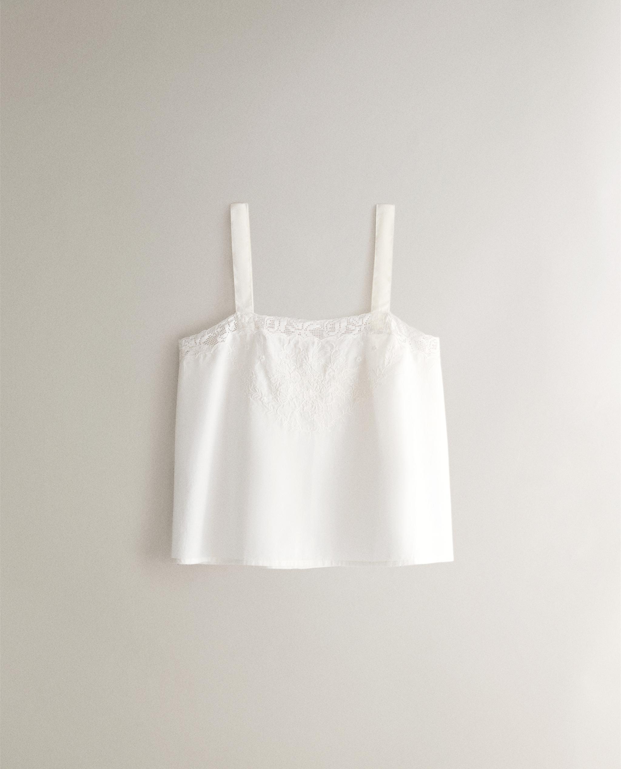 COTTON TOP WITH EMBROIDERY product thumbnail 2