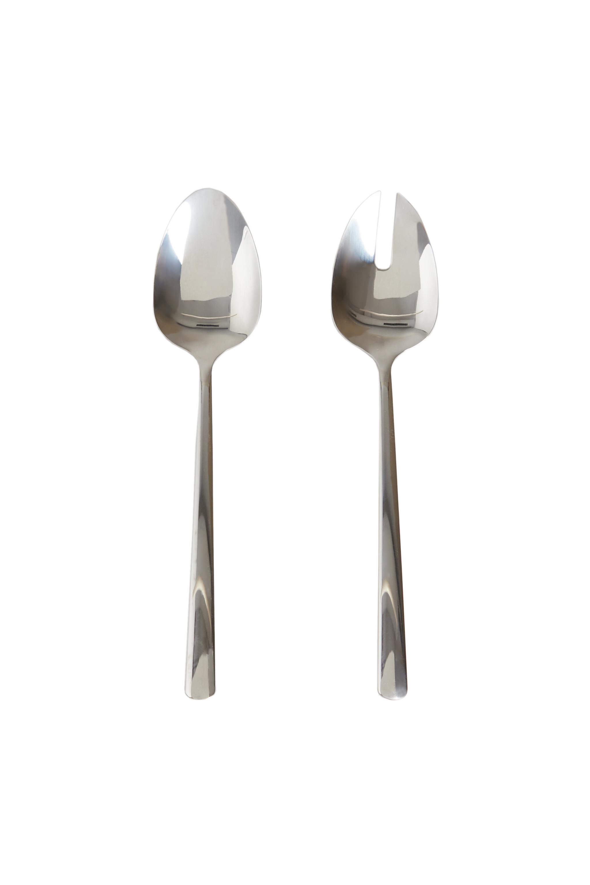 SET OF SHINY STEEL SALAD CUTLERY (SET OF 2) product thumbnail 2