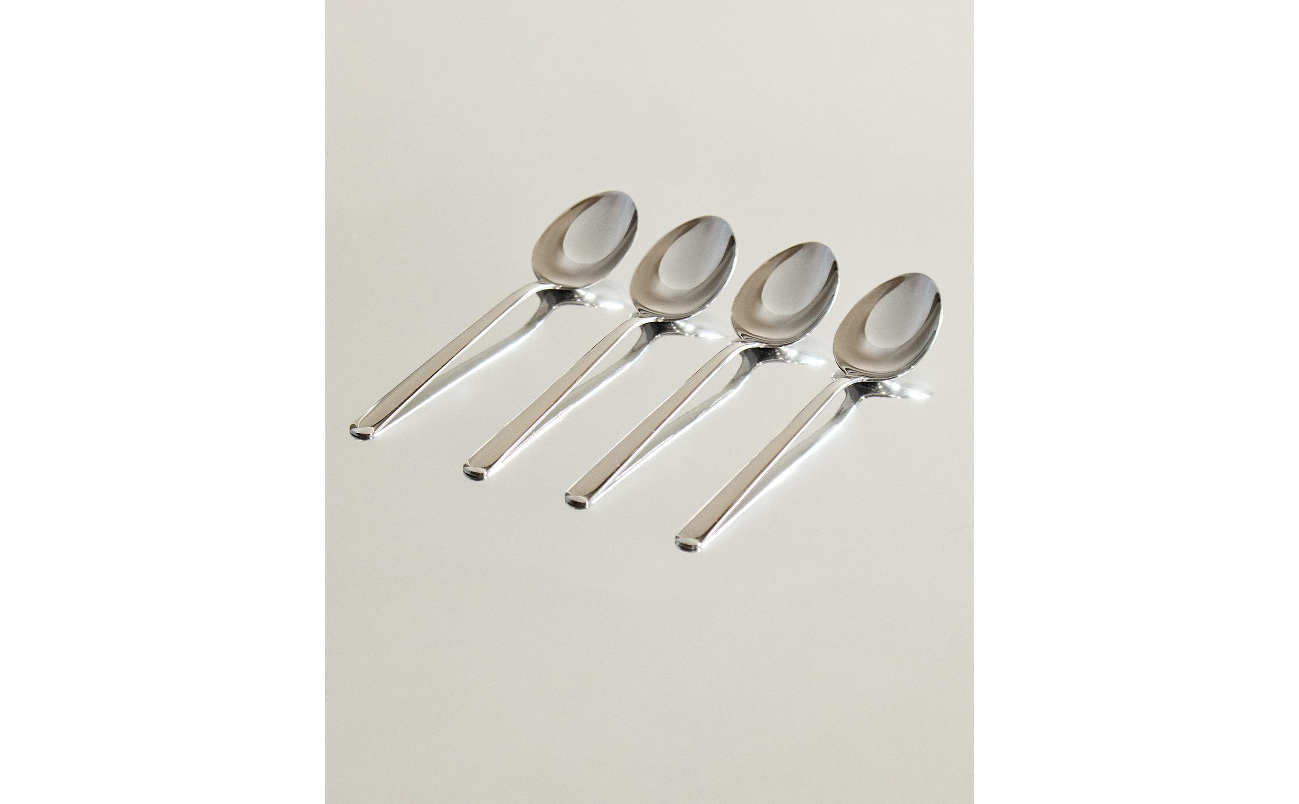PACK OF SHINY STEEL SPOONS (PACK OF 4) product thumbnail 4