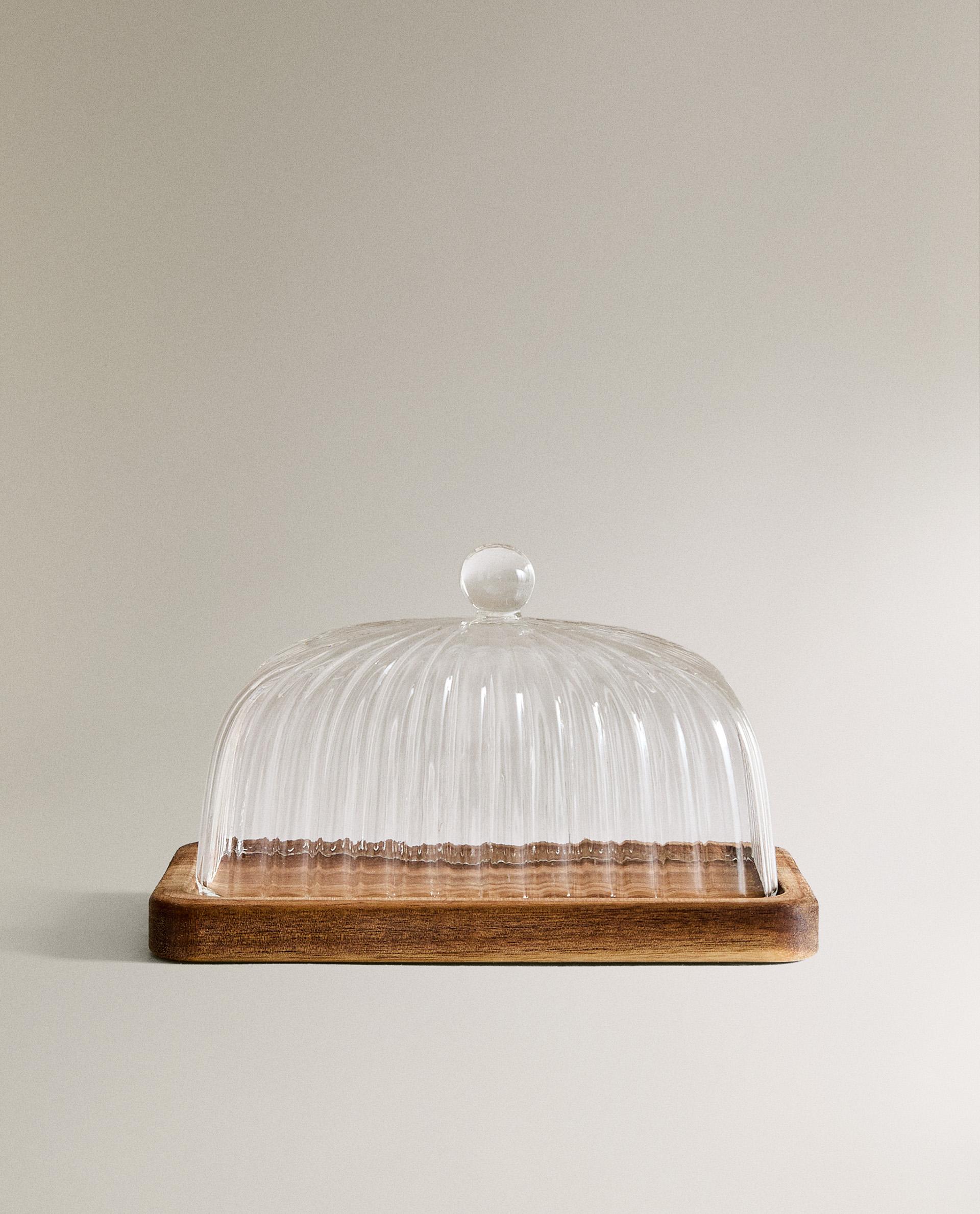 ボロシリケイトガラス 木製 バターディッシュ | Zara Home 日本/Japan