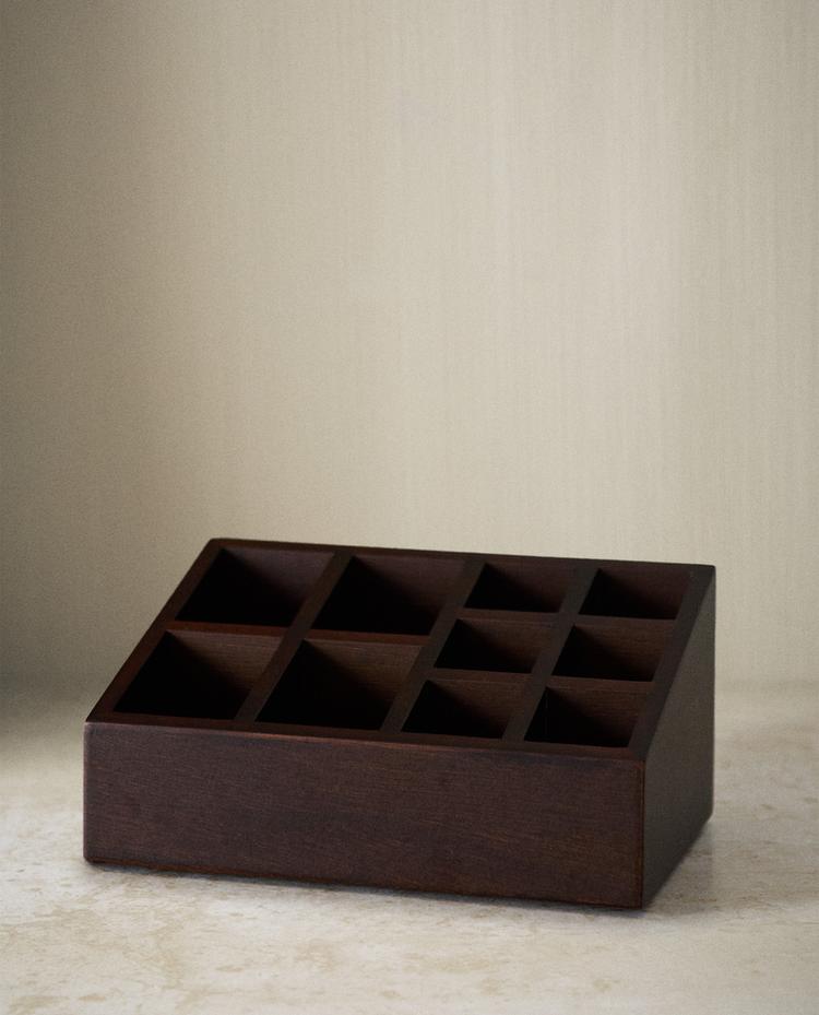 SCATOLA ORGANIZER TRUCCO PICCOLA IN LEGNO