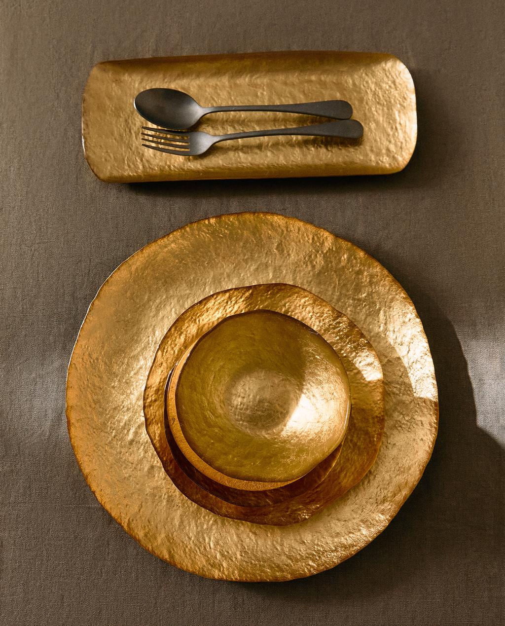 GOLDEN GLASS TABLEWARE