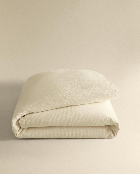 TEXTURED COTTON DUVET COVER