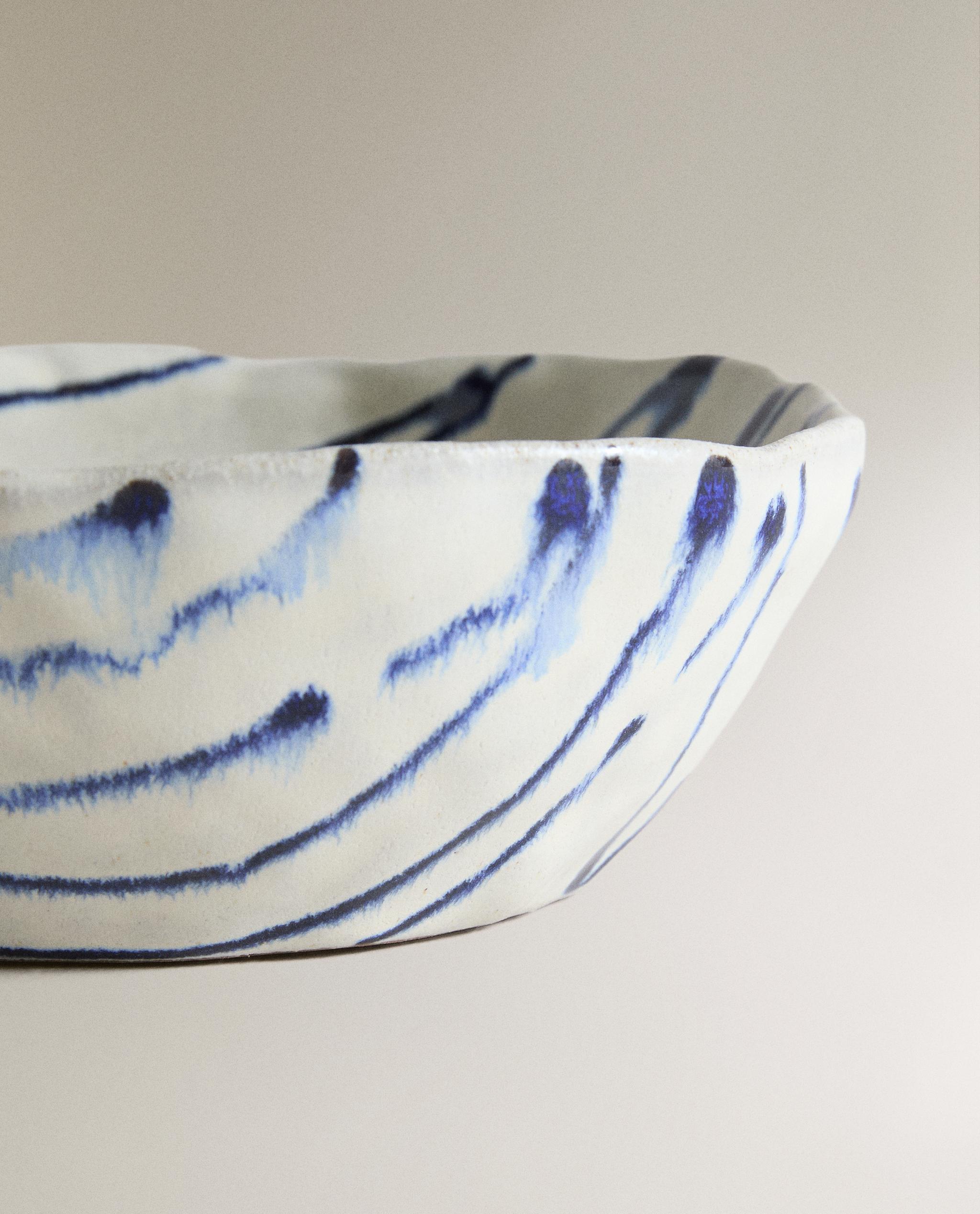 STRIPED EARTHENWARE BOWL product thumbnail 4