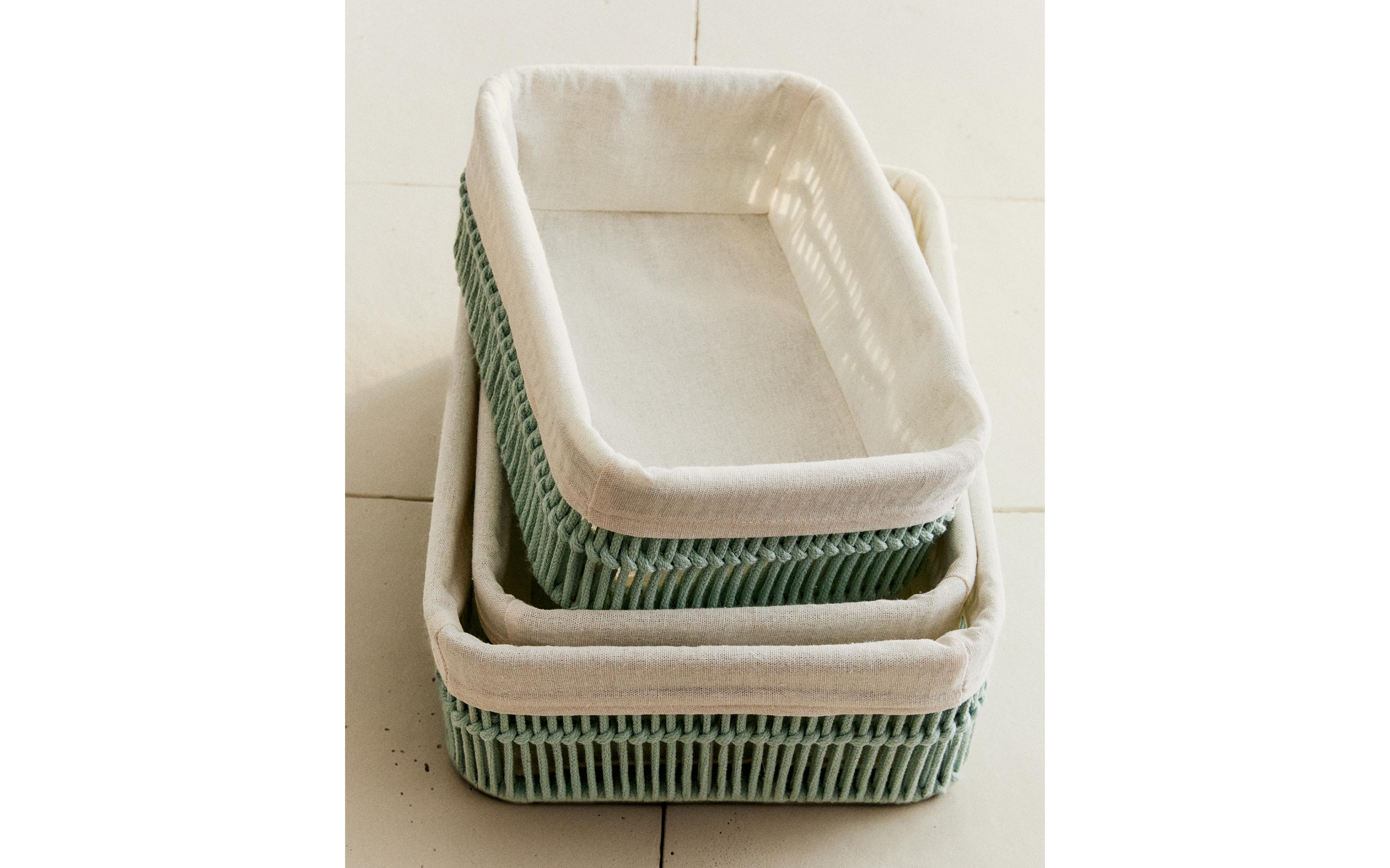 RECTANGULAR BASKET WITH COTTON LINING product thumbnail 8