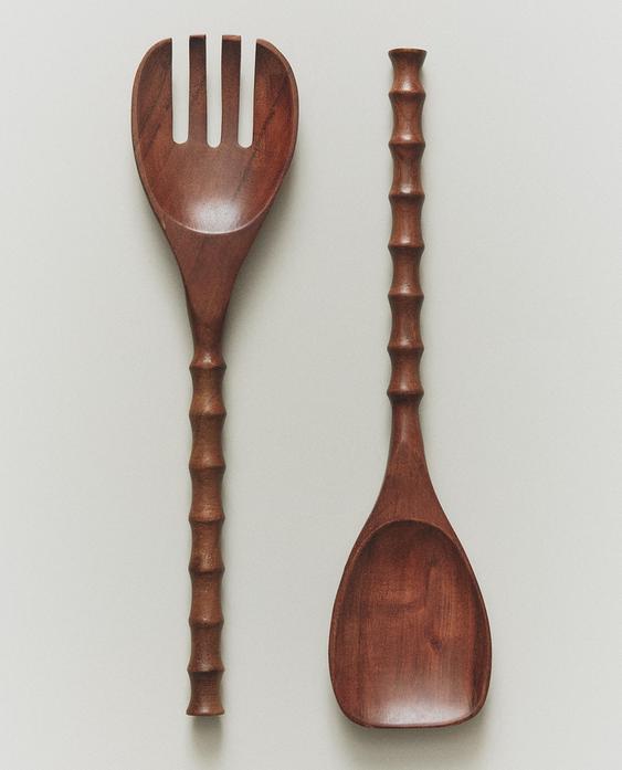 WOODEN SALAD CUTLERY (SET OF 2)