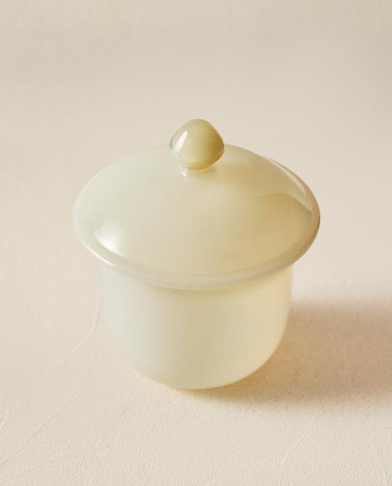 TRANSLUCENT BOROSILICATE GLASS JAR WITH LID TRANSLUCENT BOROSILICATE GLASS JAR WITH LID