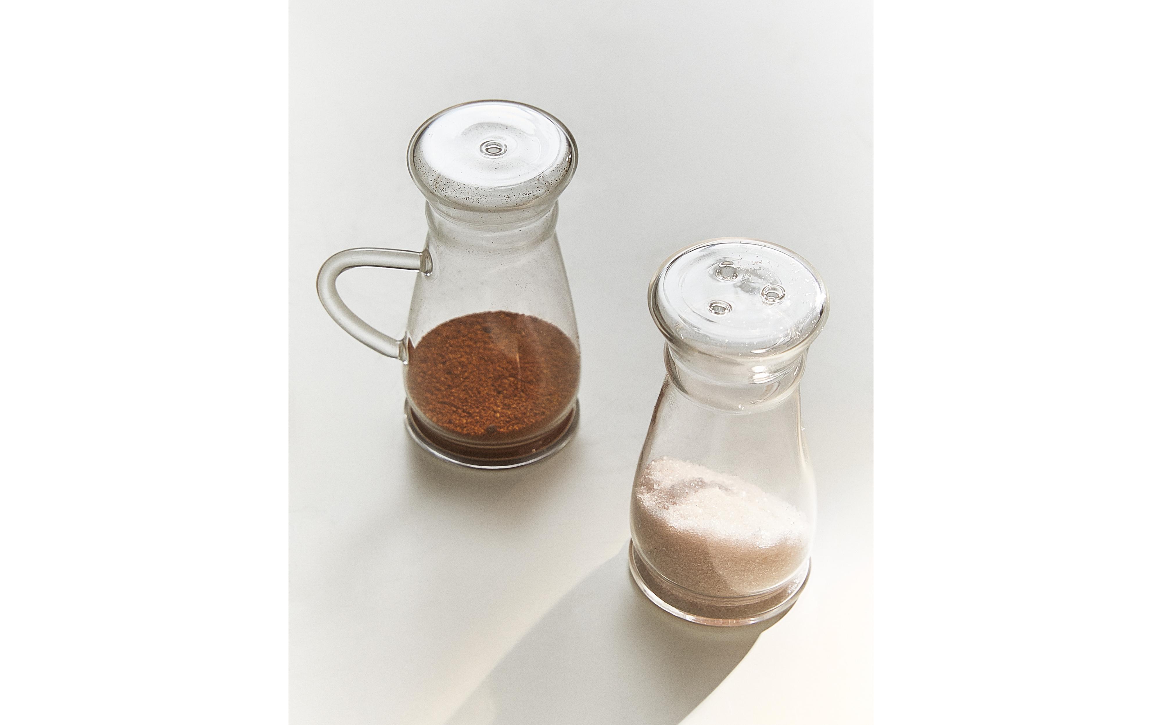 ボロシリケイトガラス ソルト＆ペッパーシェーカーセット | Zara Home