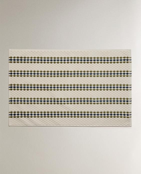 ALFOMBRA DE BAÑO ESTRUCTURA GEOMÉTRICA