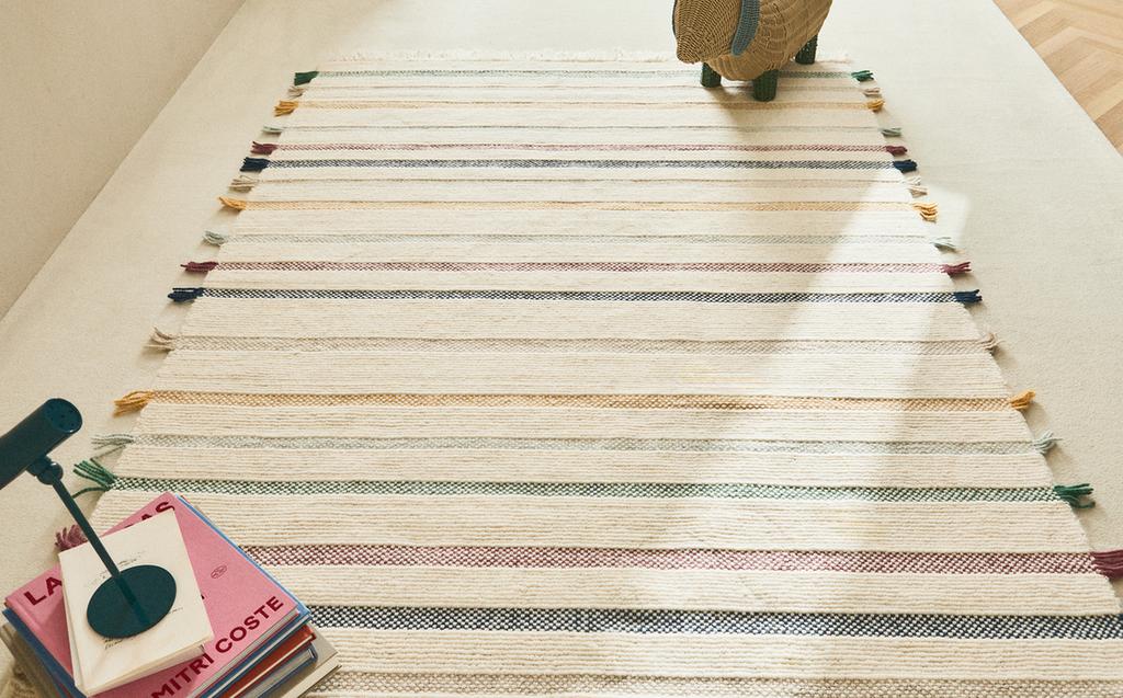 KIDS' MULTICOLOURED WOOL RUG