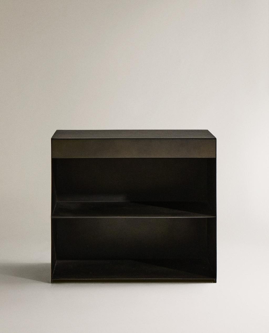 COMODINO IN METALLO CON CASSETTO