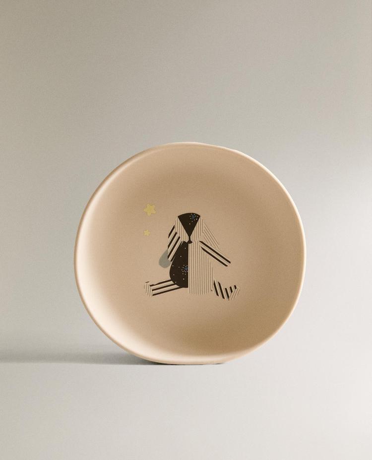 KIDS' RABBIT SILICONE PLATE