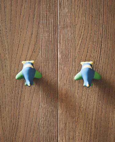 VLIEGTUIG KNOP (2-PACK)