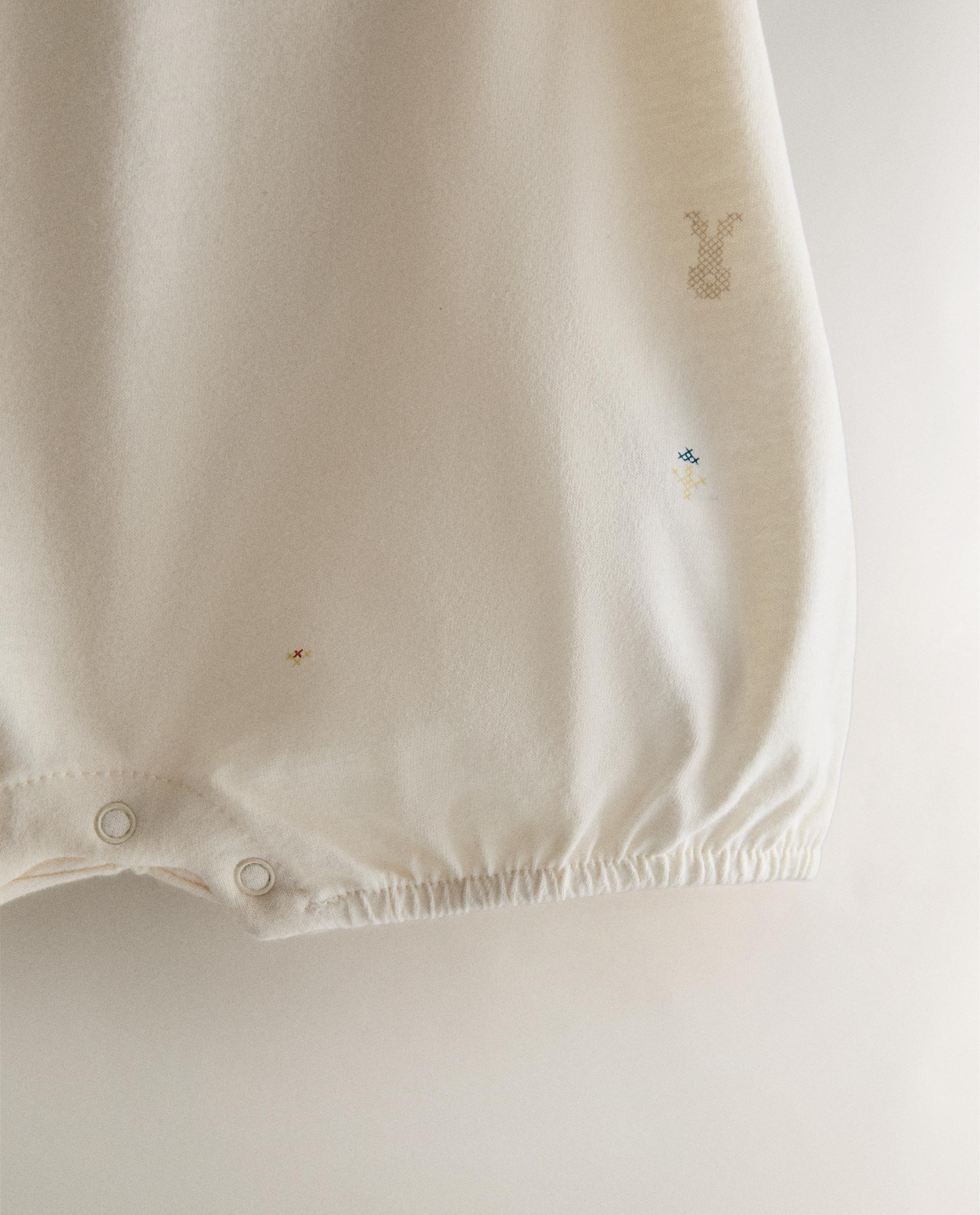 CHILDREN'S RABBIT AND FLORAL ROMPER product thumbnail 5
