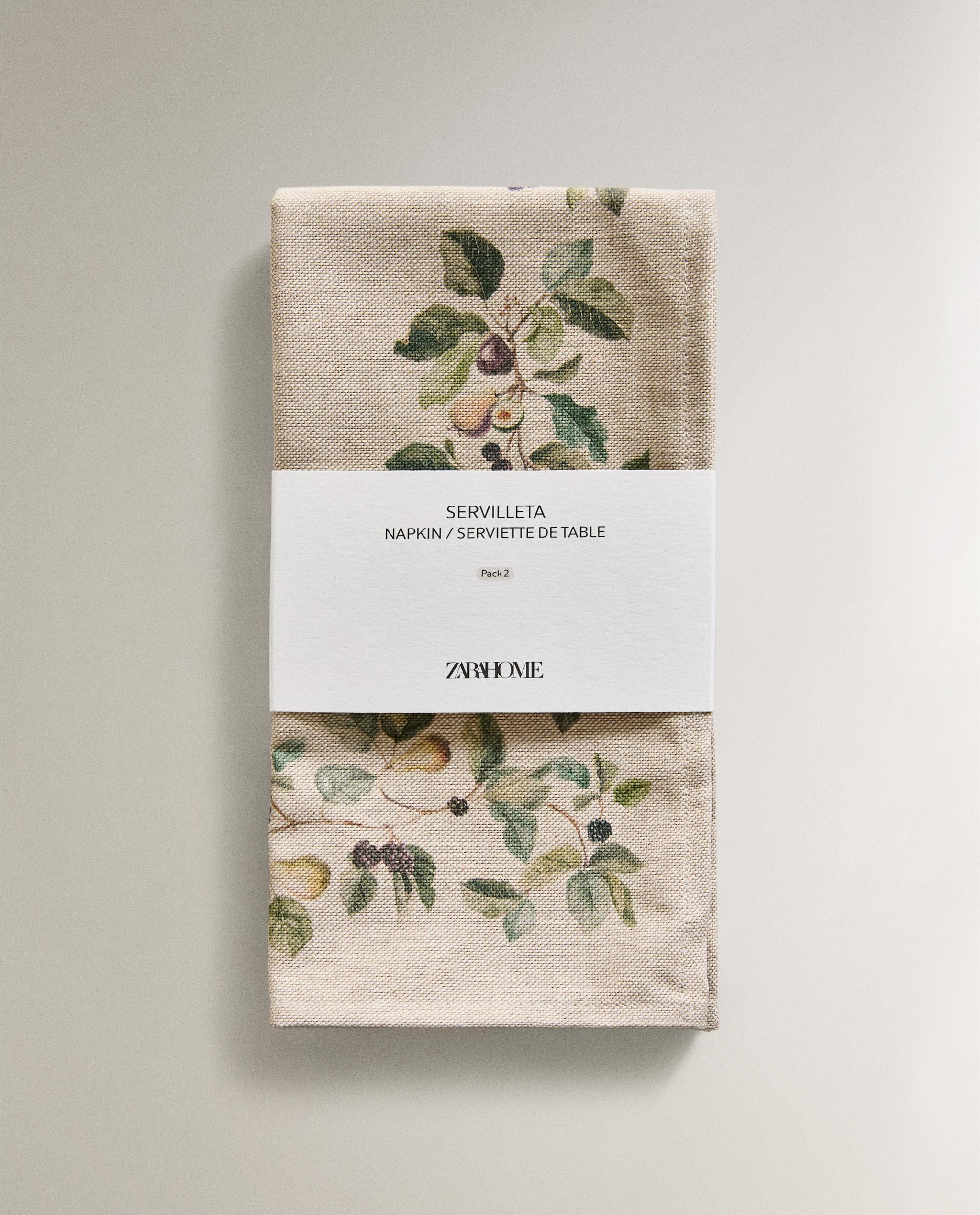 PACK OF FRUIT PRINT NAPKINS (PACK OF 2) product thumbnail 5