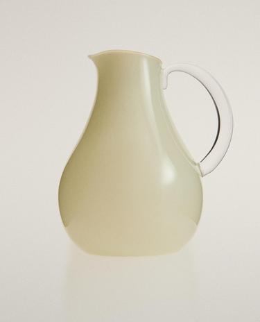 COLORED BOROSILICATE GLASS PITCHER