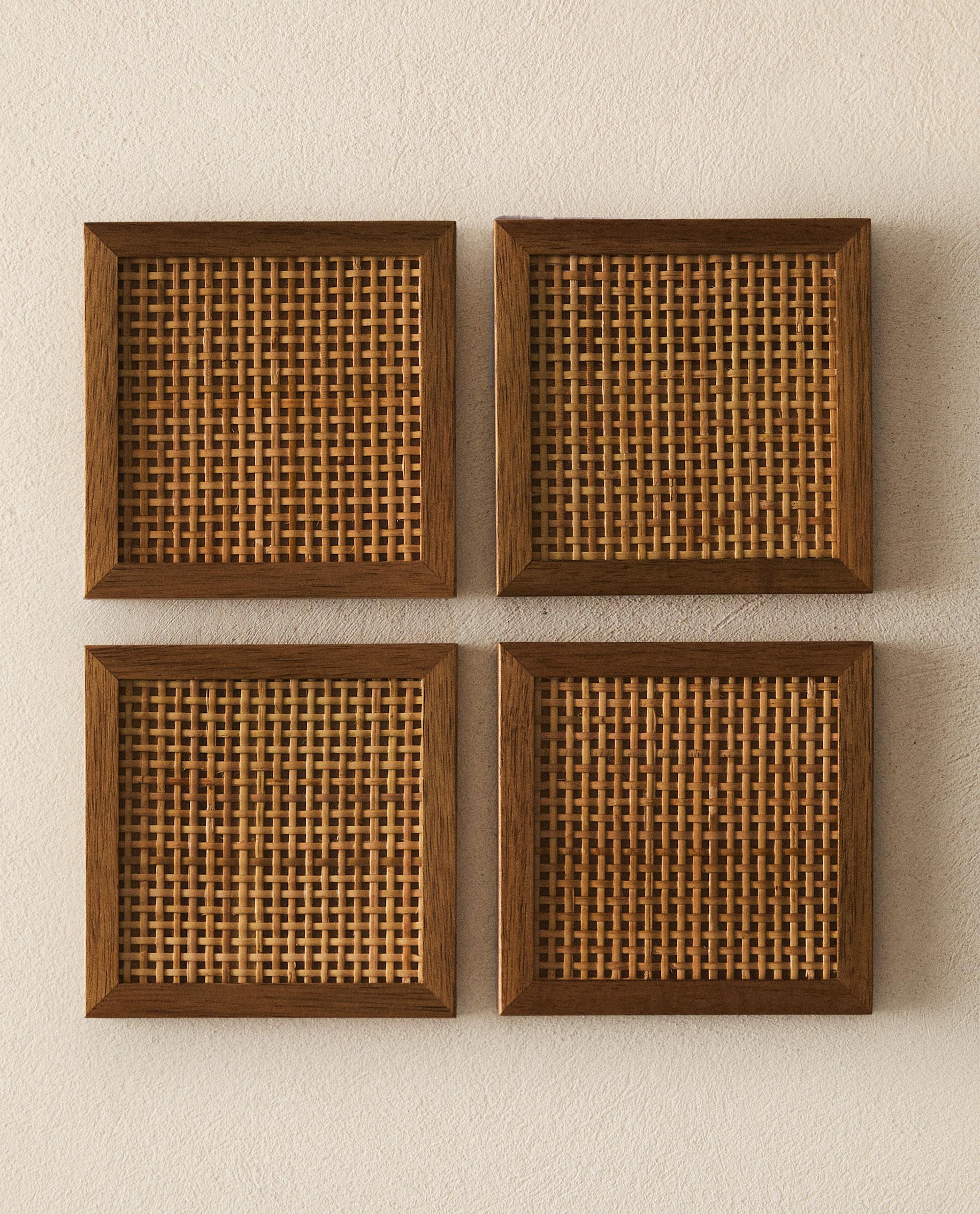 WOODEN COASTERS (PACK OF 4)