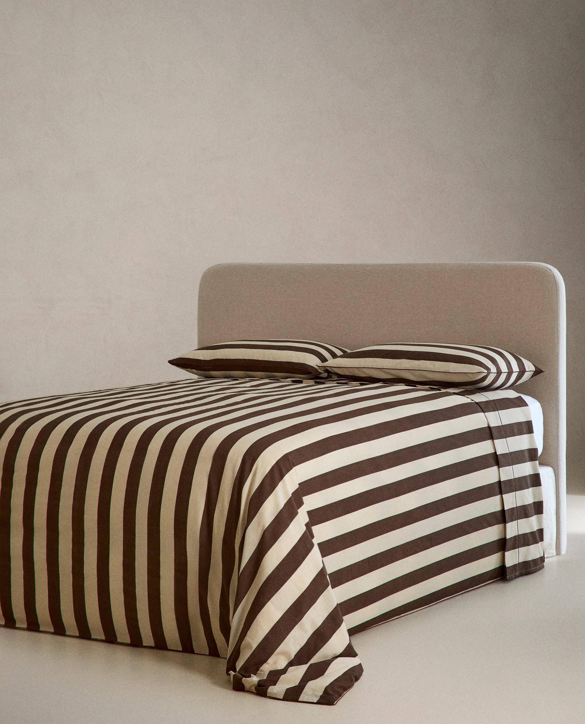 STRIPED WASHED COTTON DUVET COVER product thumbnail 13