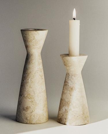 MARBLE CANDLEHOLDER